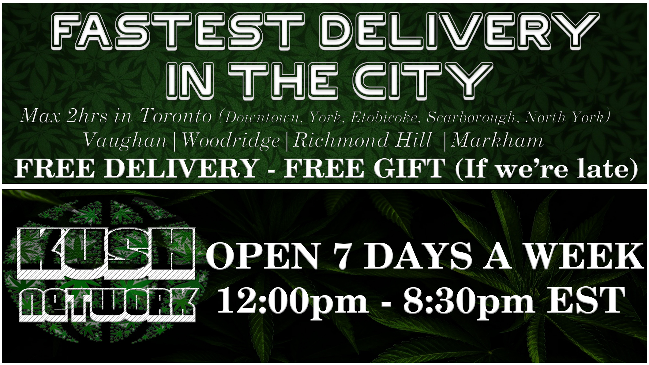 Fast Weed Delivery Vaughan